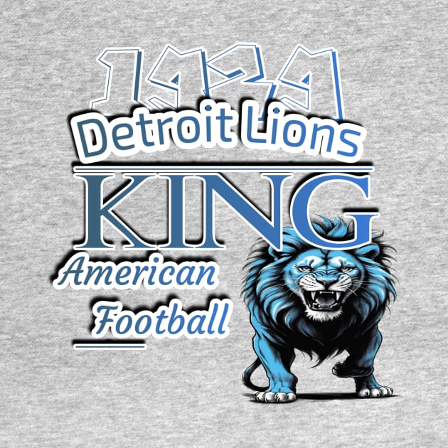 Detroit lions king American football by Human light 